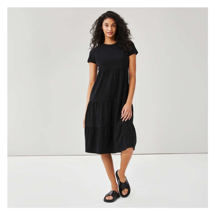 Women's Tiered Midi Dress